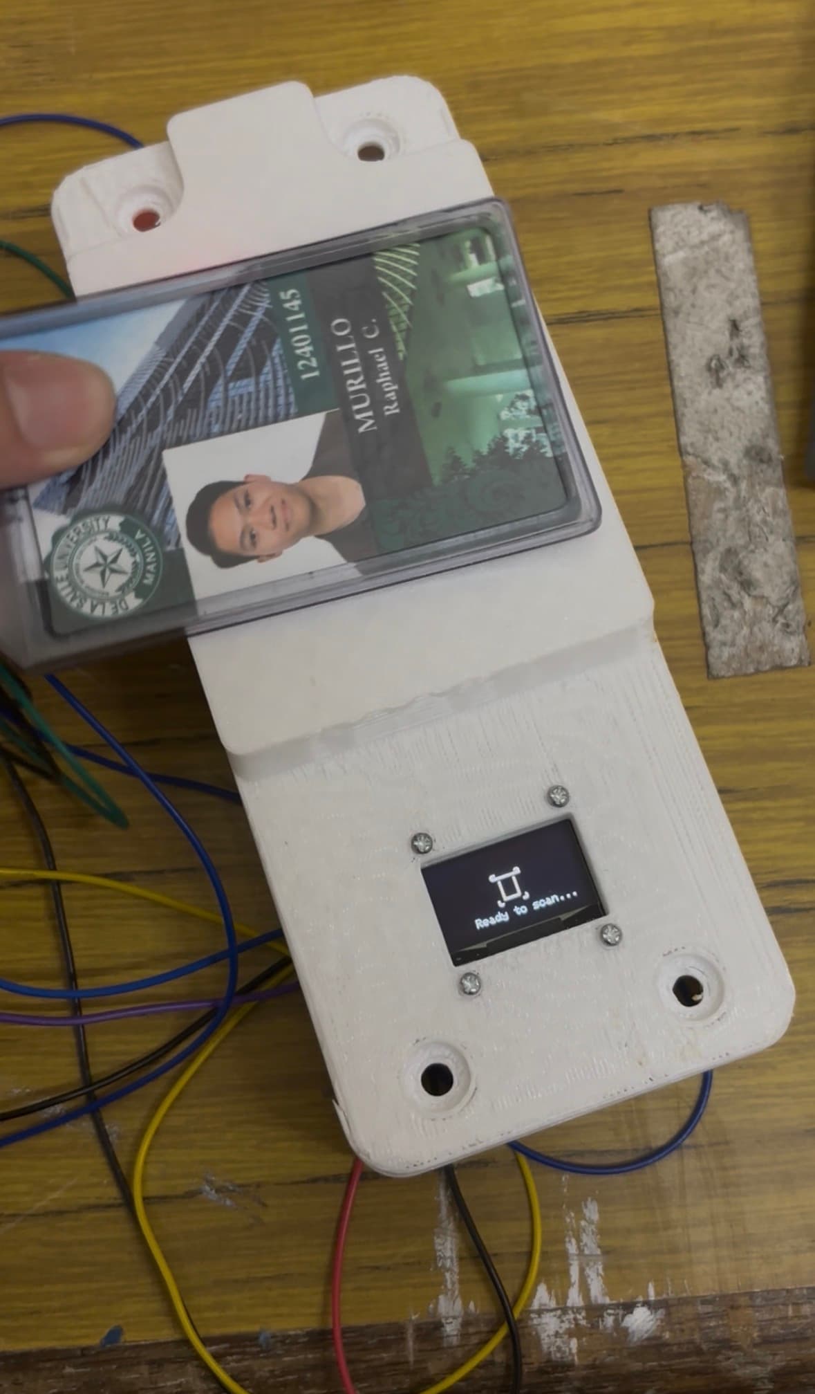 RFID scanner v1 — wiring harness validation — Raphael Murillo's workshop, 2024-09-15